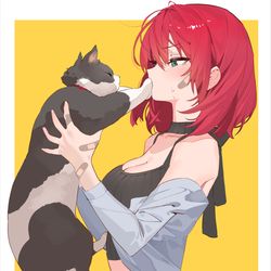 This is a pixiv picture whose title is 🐾❌🐾.