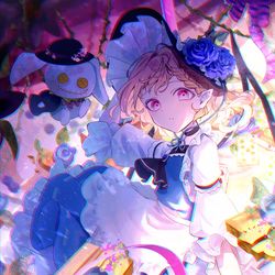 This is a pixiv picture whose title is 不思議の国の吸血鬼.