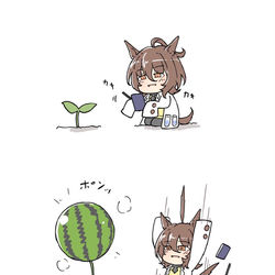This is a pixiv picture whose title is 植物エアプだけどスイカの生えかたこれであってますか.