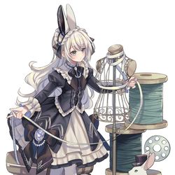 This is a pixiv picture whose title is ウサギの仕立て屋さん.