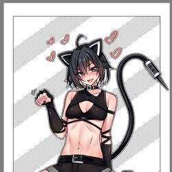 This is a pixiv picture whose title is 猫.