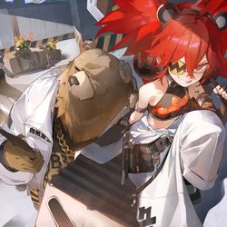 This is a pixiv picture whose title is 白祇重工.