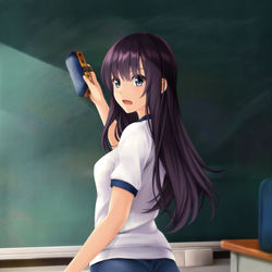 This is a pixiv picture whose title is 珠希ちゃんのお尻を好き勝手したい.