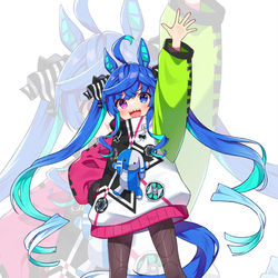 This is a pixiv picture whose title is ツインターボ.