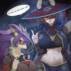 This is a pixiv picture whose title is Monster Hunter's Mount.
