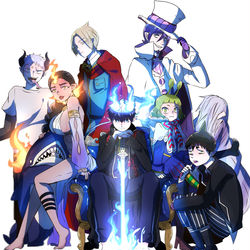 This is a pixiv picture whose title is 悪魔の王.