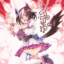 This is a pixiv picture whose title is トレセン学園でよく見かけるポーズ.