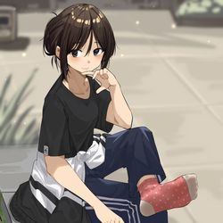 This is a pixiv picture whose title is 7.5 小说插图稿件.