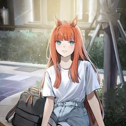 This is a pixiv picture whose title is サイレンススズカ.