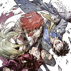 This is a pixiv picture whose title is bbb&trigun.