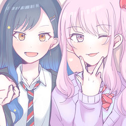 This is a pixiv picture whose title is 🎀︎💕︎.