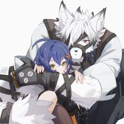 This is a pixiv picture whose title is Von Lycaon and Belle.