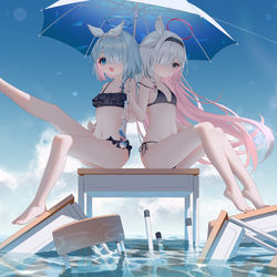 This is a pixiv picture whose title is 🏖️.