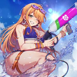 This is a pixiv picture whose title is 「とびっっきりの夏にしよ！」.