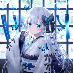 This is a pixiv picture whose title is ゴシック浴衣.