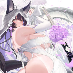 This is a pixiv picture whose title is Musashi - Wedding Dress.