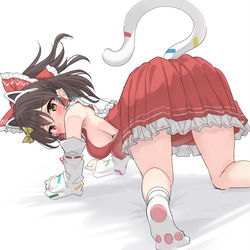 This is a pixiv picture whose title is よみうりランドコス霊夢.