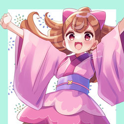 This is a pixiv picture whose title is ミニ浴衣こむぎ.
