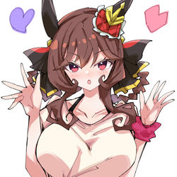 This is a pixiv picture whose title is Gaze on me ジェンティルドンナ.