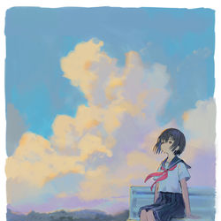 This is a pixiv picture whose title is ぼんやり.