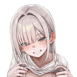 This is a pixiv picture whose title is 突然服を持ち上げて下着を見せるリンちゃん.