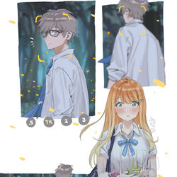This is a pixiv picture whose title is 蛍の光.