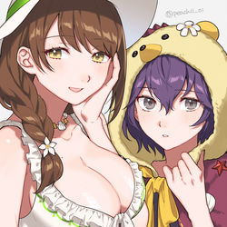 This is a pixiv picture whose title is 水着ゴルドマリー&ベルナデッタ.