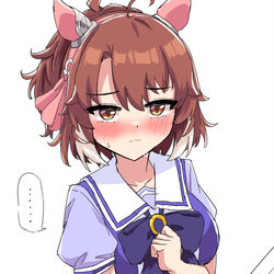 This is a pixiv picture whose title is 無言の引きとめ.
