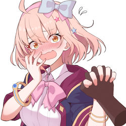 This is a pixiv picture whose title is 手を握って驚かせようと思ったら返り討ちにあってしまったチエル.