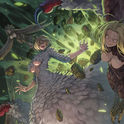 This is a pixiv picture whose title is キメラファリン.