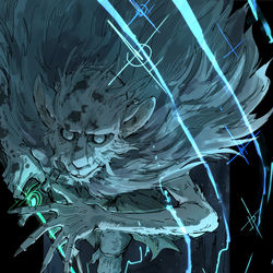 This is a pixiv picture whose title is 亜人の剣聖、オンジ.