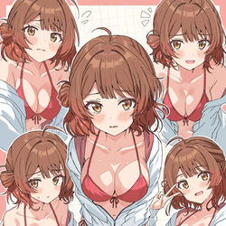 This is a pixiv picture whose title is 「これならお姉ちゃんに勝てますか…？」.