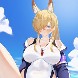 This is a pixiv picture whose title is ブルーアーカイブ - 尾刃カンナ.