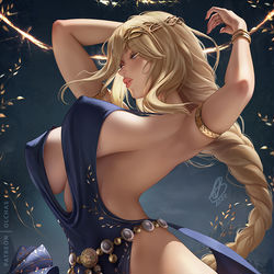 This is a pixiv picture whose title is Queen Marika 女王マリカ.