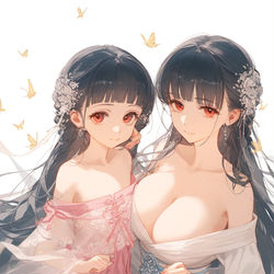 This is a pixiv picture whose title is 逸仙和女儿.