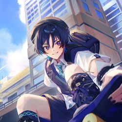 This is a pixiv picture whose title is 放浪者.