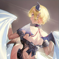 This is a pixiv picture whose title is 背.