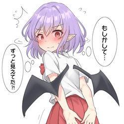 This is a pixiv picture whose title is 何かに気付いたおぜうさま.