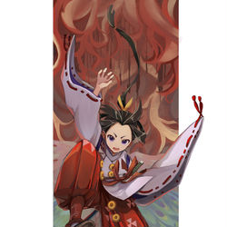 This is a pixiv picture whose title is 逃げ果せる.