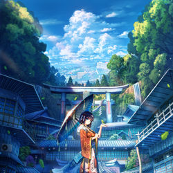 This is a pixiv picture whose title is 周憂 初商業画集「青き刻」発売決定.