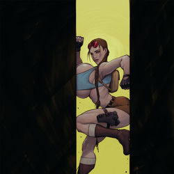 This is a pixiv picture whose title is Tomb Raiding.