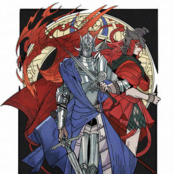 This is a pixiv picture whose title is Rellana & Messmer.