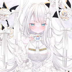This is a pixiv picture whose title is 薔薇のお茶会.