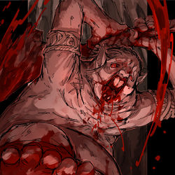 This is a pixiv picture whose title is 血鬼の長.