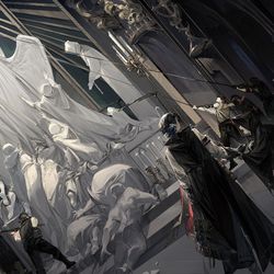This is a pixiv picture whose title is 不可及.