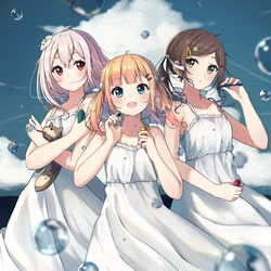 This is a pixiv picture whose title is うちの子本の新刊表紙.