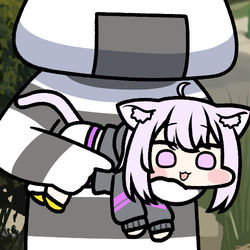 This is a pixiv picture whose title is 猫又おかゆ.