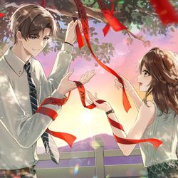 This is a pixiv picture whose title is My「Entwined Fate」with you ♥.