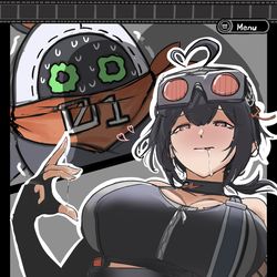 This is a pixiv picture whose title is Eous in a lil trouble.