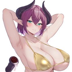 This is a pixiv picture whose title is サキュバスちゃん.